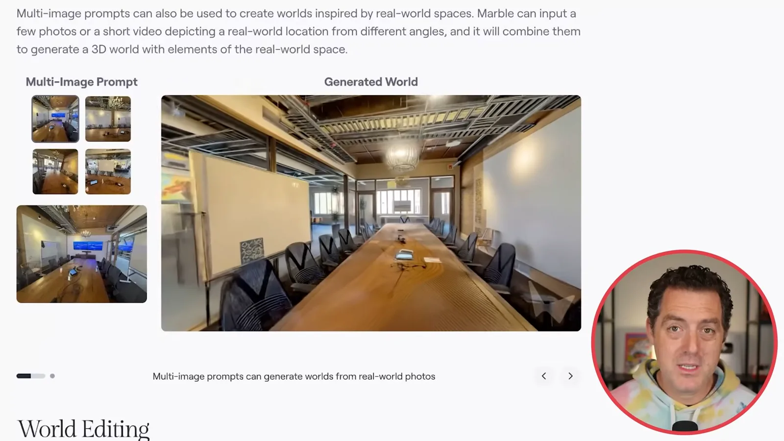 A world generated from office photos