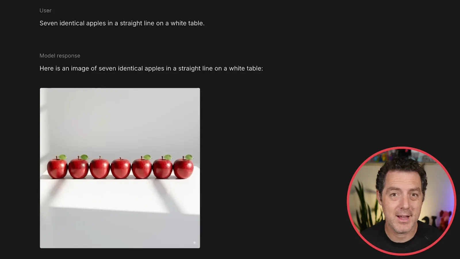 Seven apples