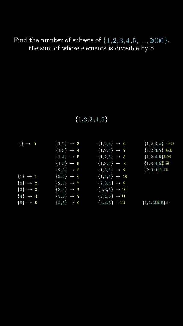 The five-number example