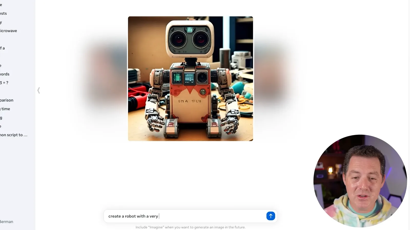 Robot image preview