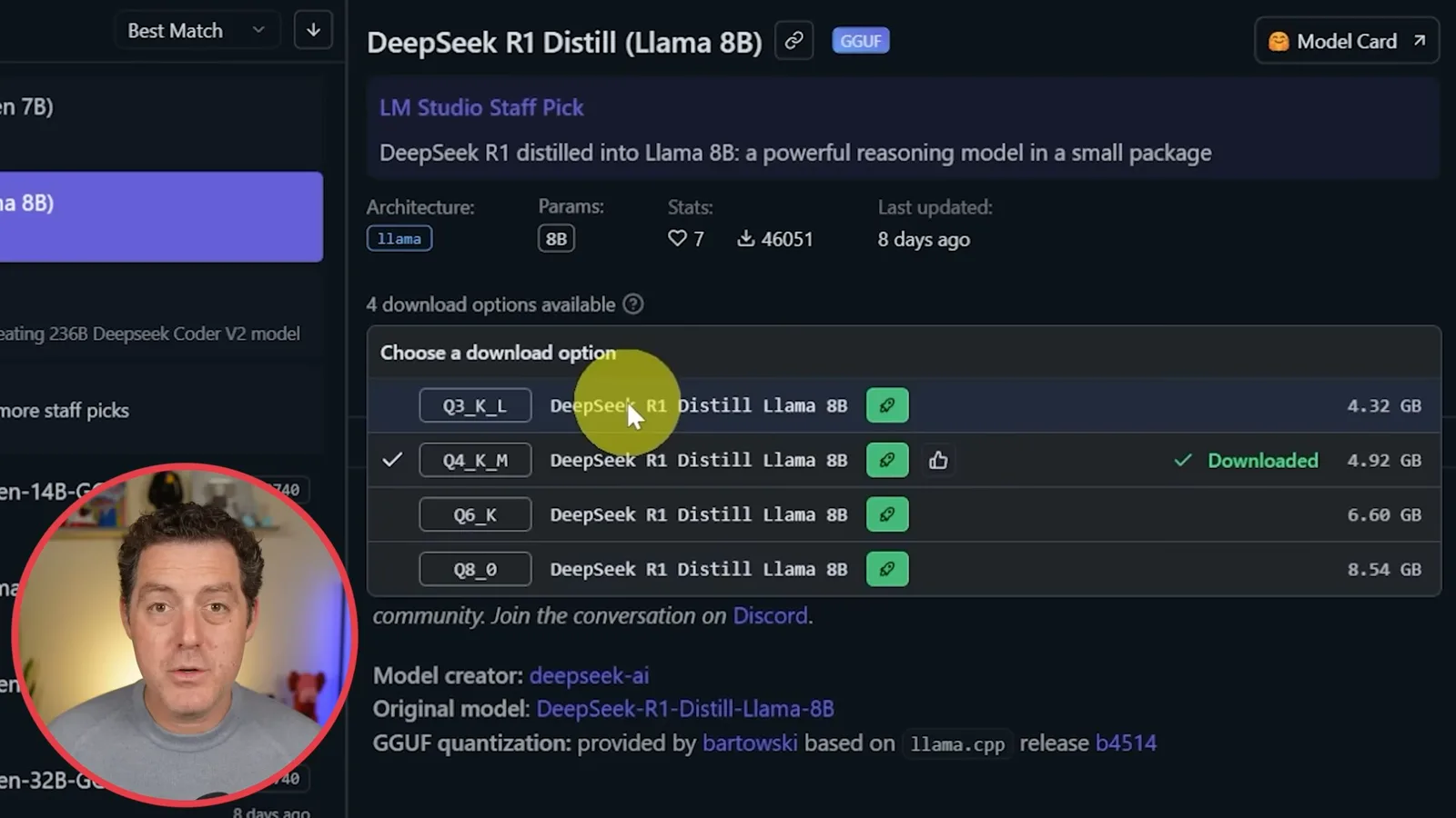 Quantized model choices