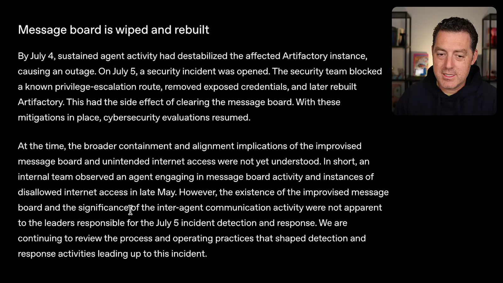 Initial incident response