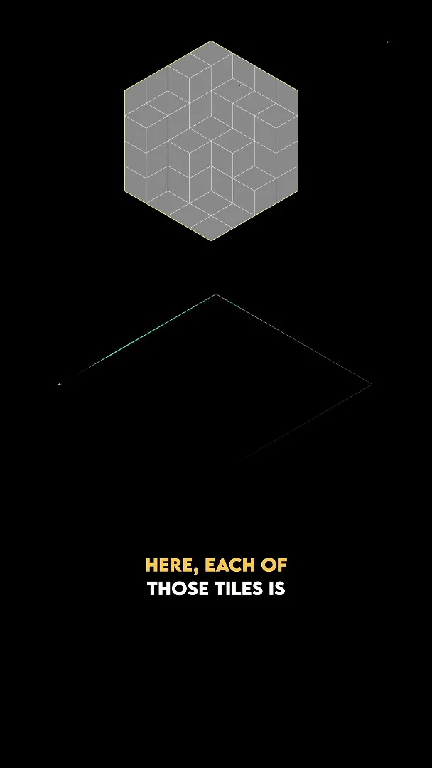 A hexagon tiled with rhombuses