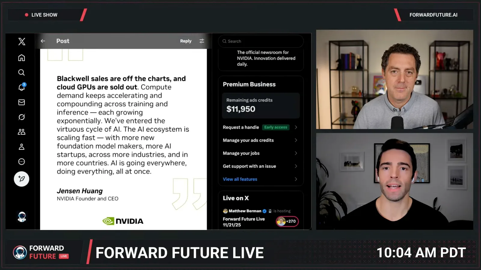 NVIDIA’s statement on demand
