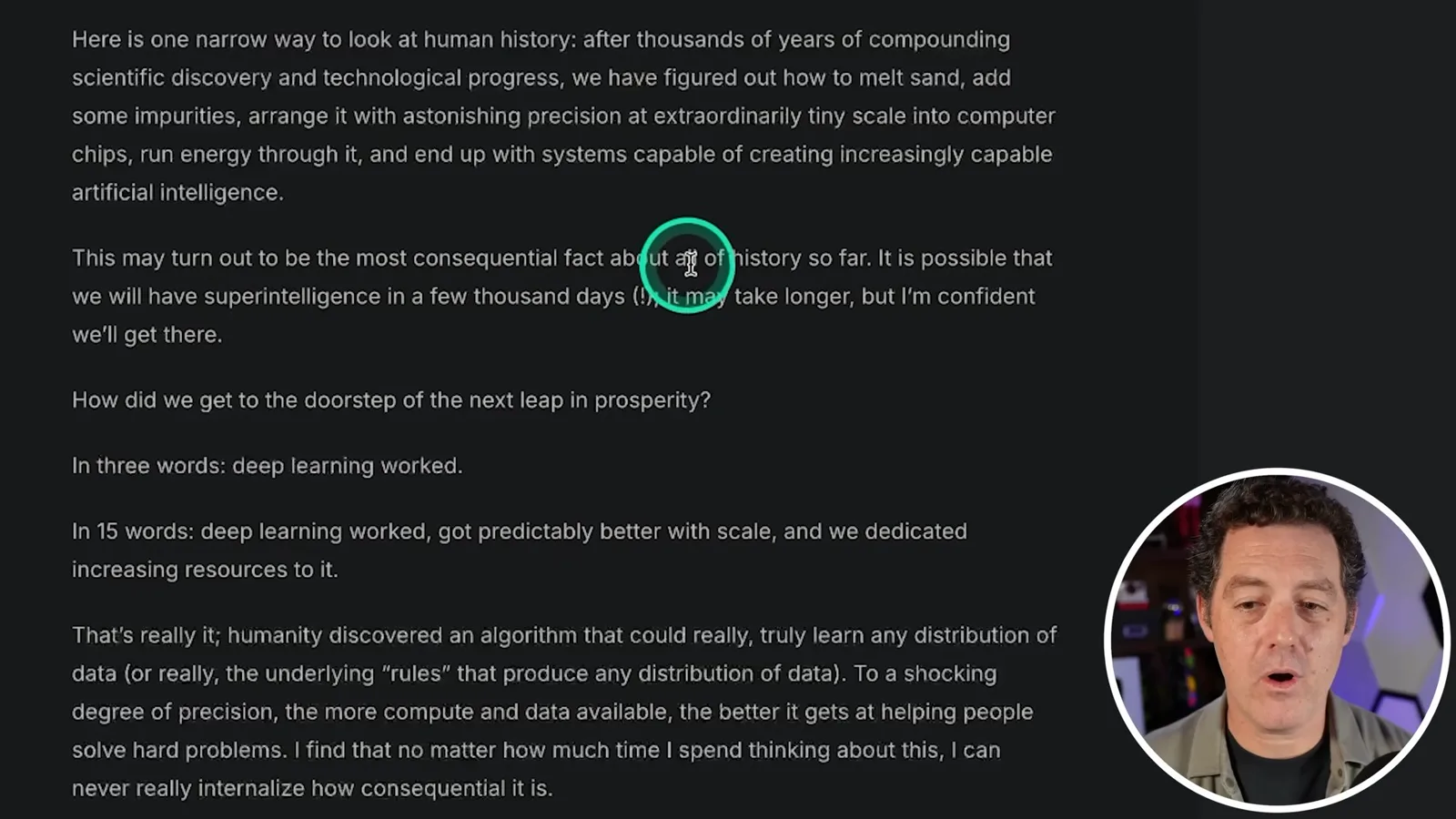 Altman’s superintelligence forecast
