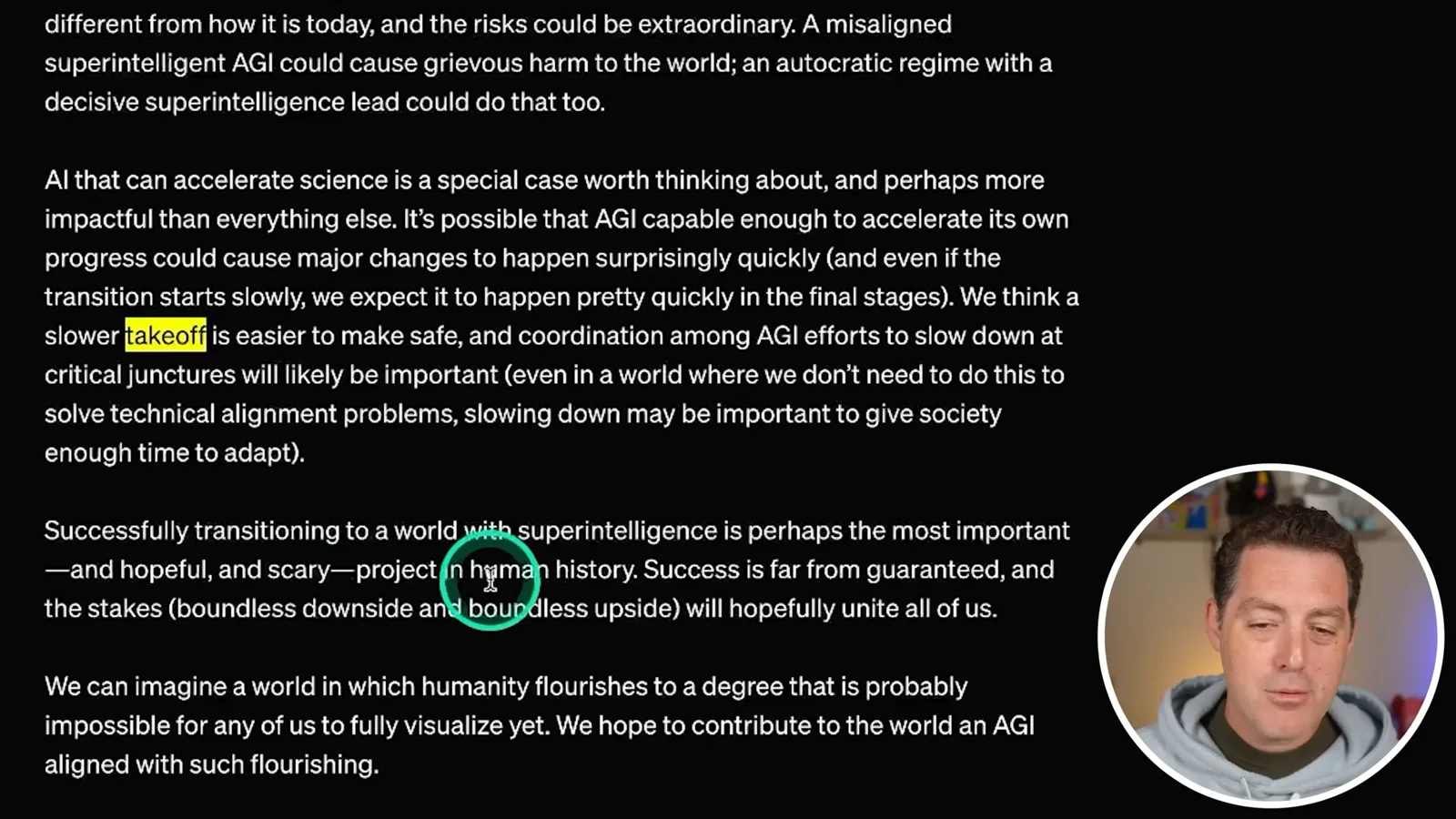 OpenAI on takeoff and safety