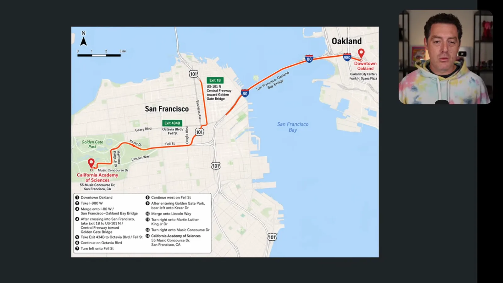 A generated driving map
