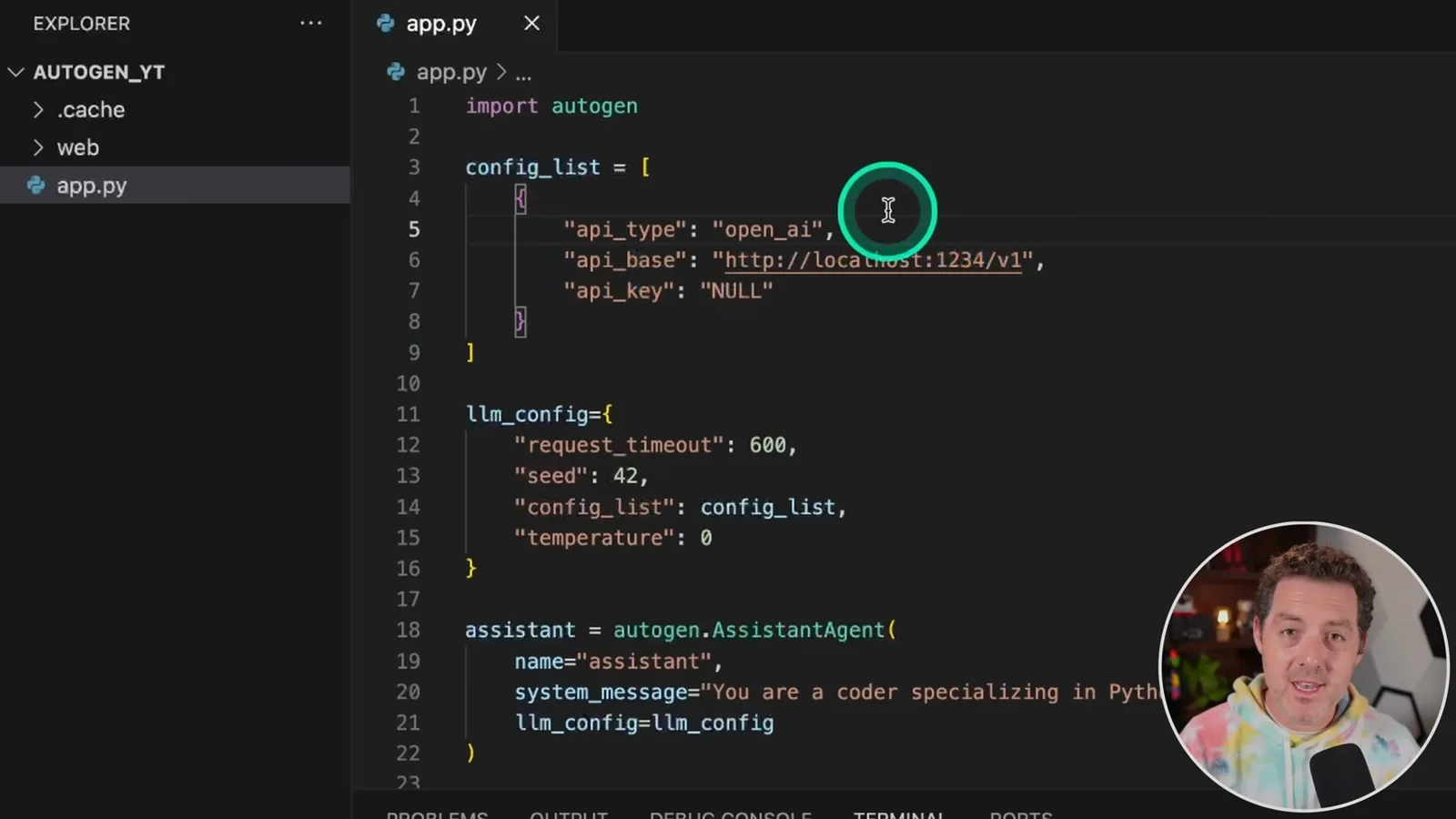 The local AutoGen configuration