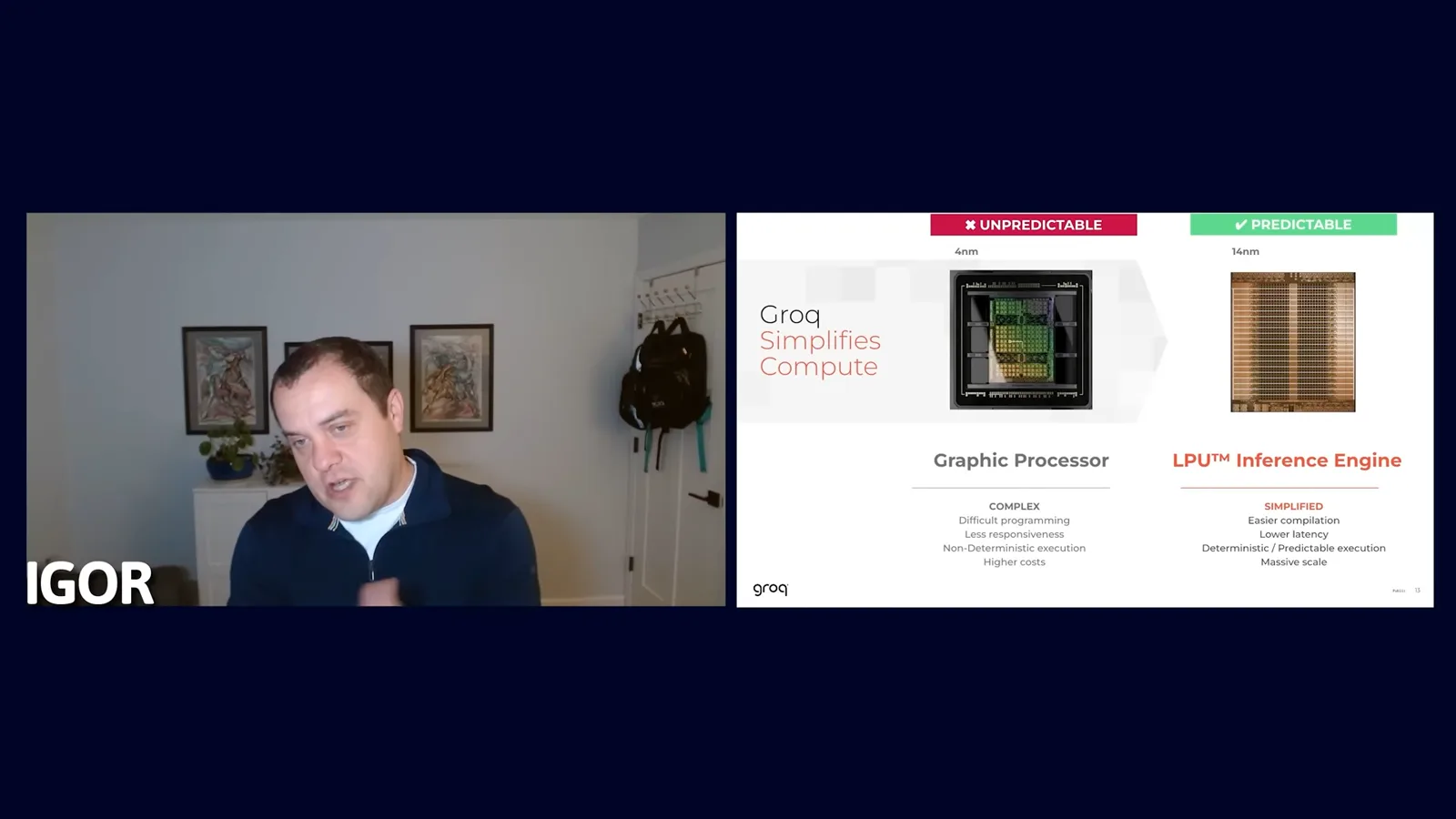 Groq’s chip comparison