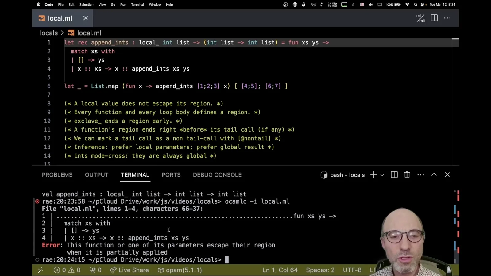 Parentheses and an escaping function