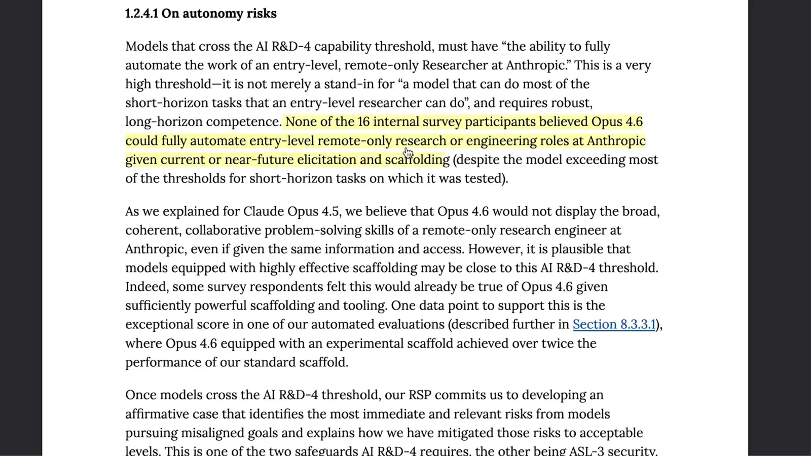 Anthropic’s autonomy assessment