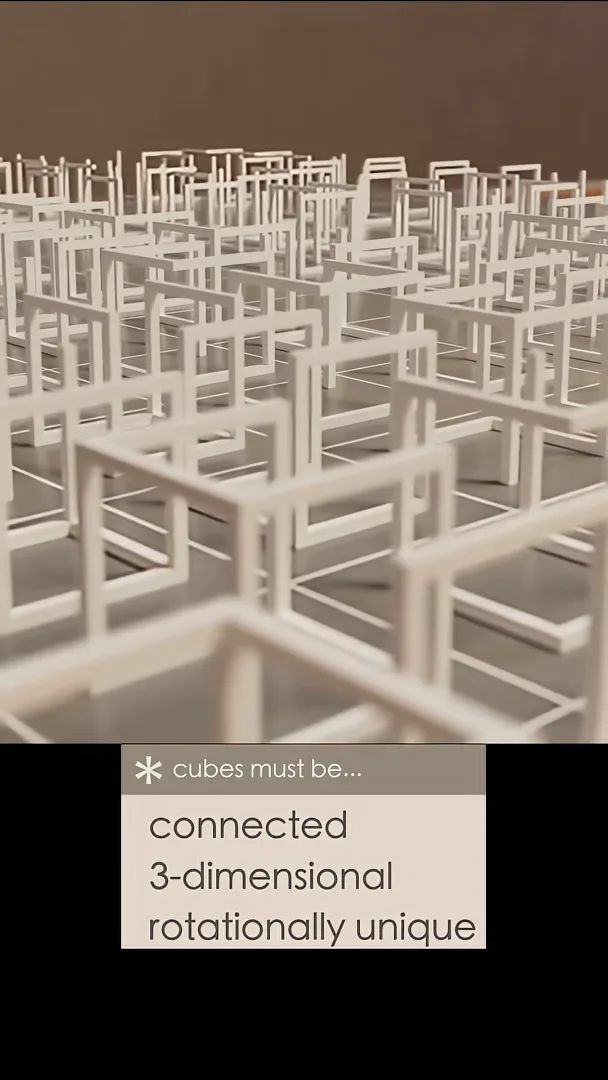 A constrained collection of cube frames