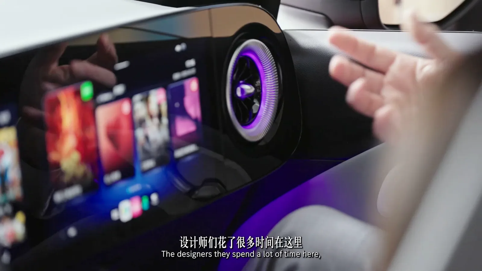 The CLA’s super screen and cabin design