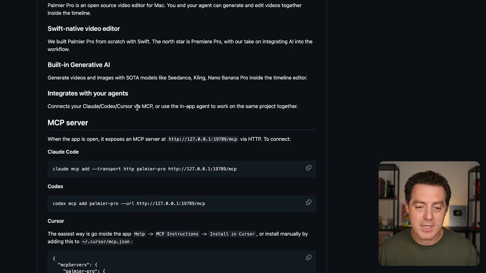 Palmier Pro agent integration