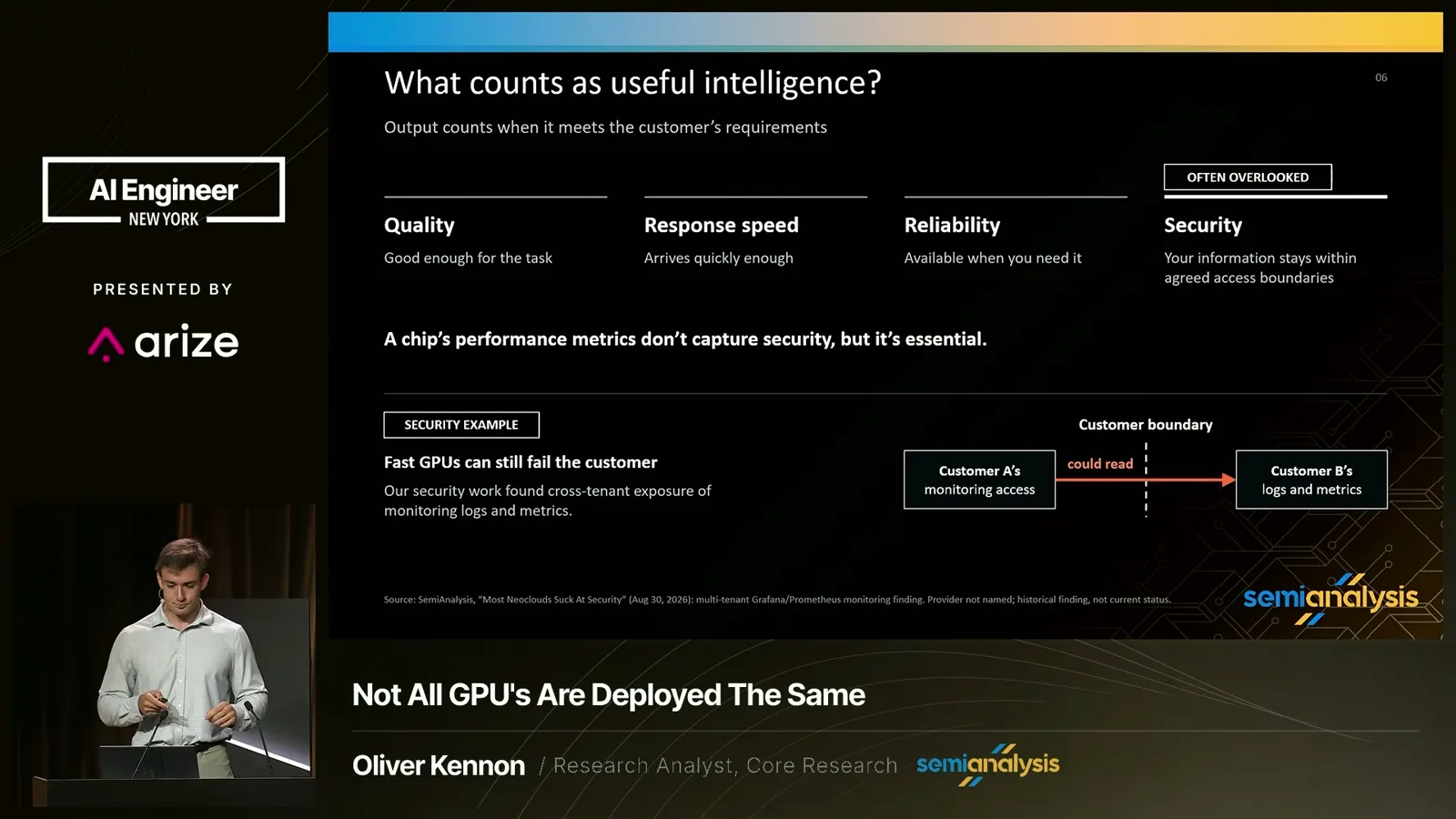 Requirements for useful intelligence