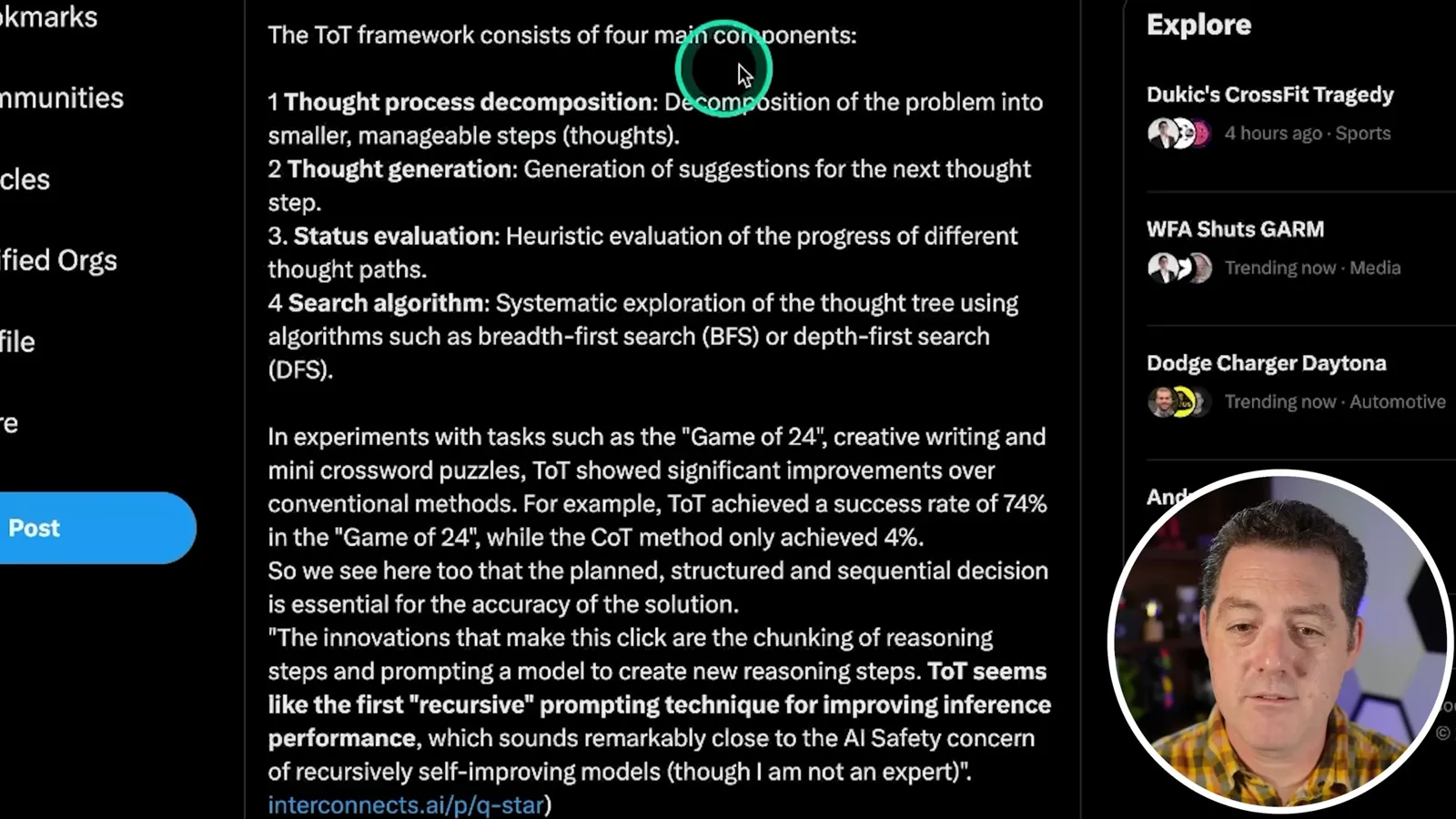 Tree of Thoughts components