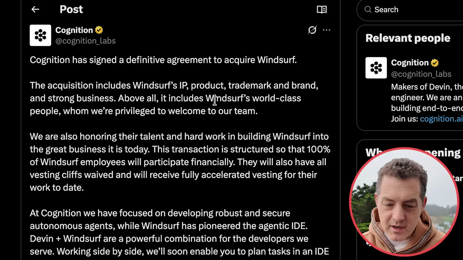 Cognition’s Windsurf agreement