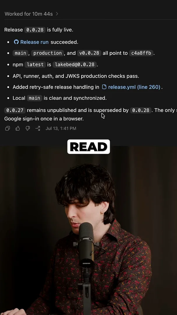A readable work summary