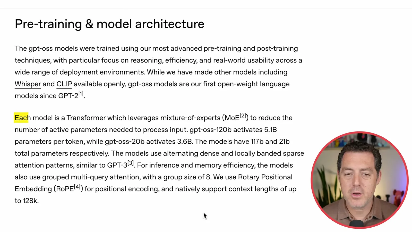Model architecture