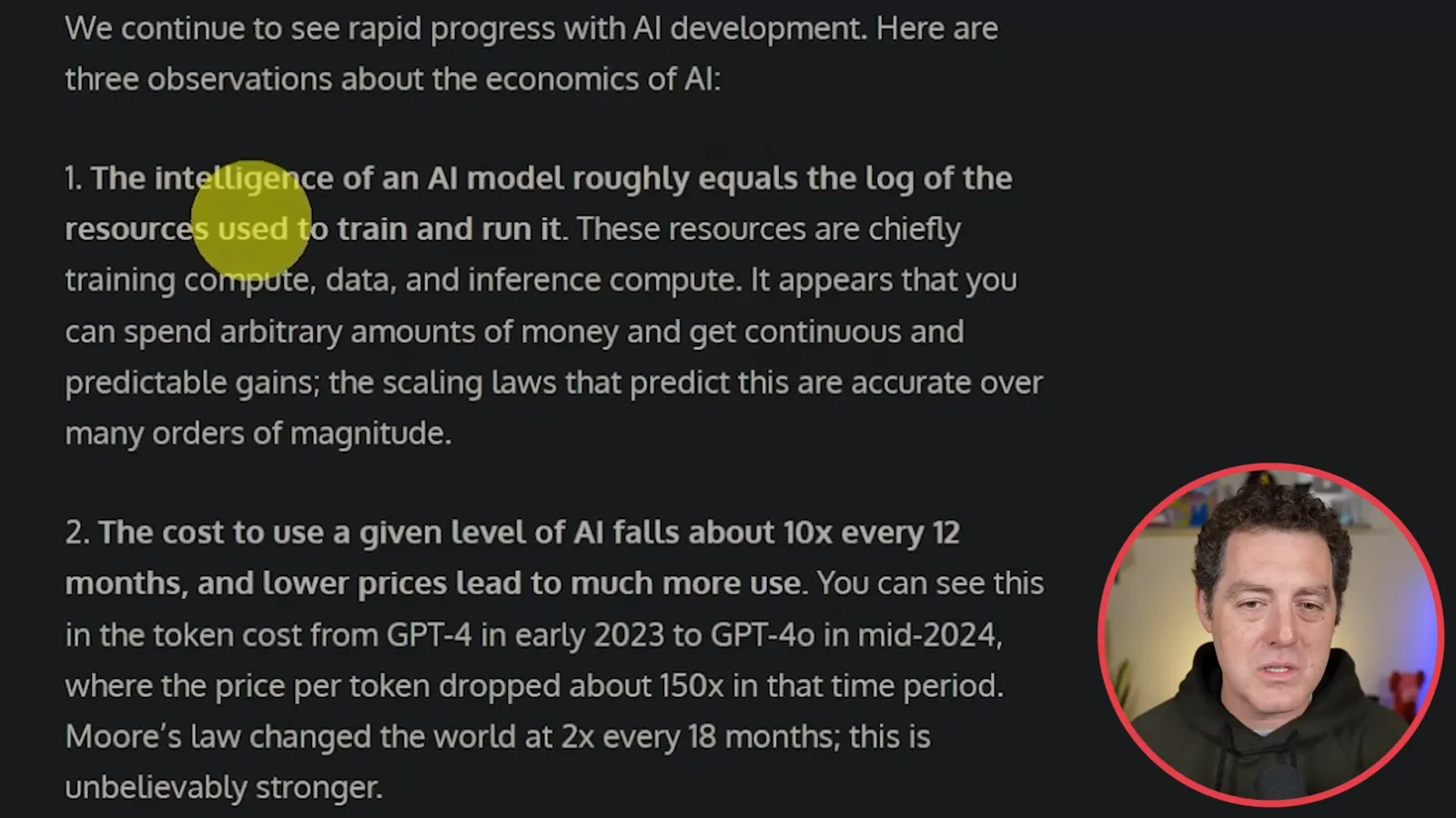 Resources and model capability