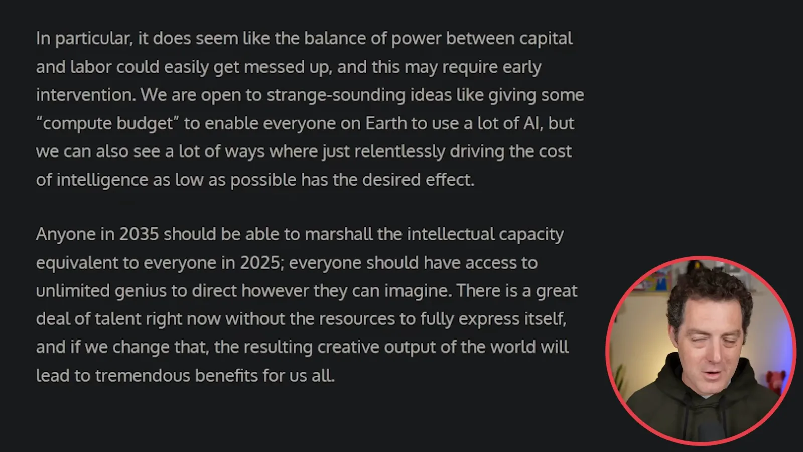 The balance of labor and capital