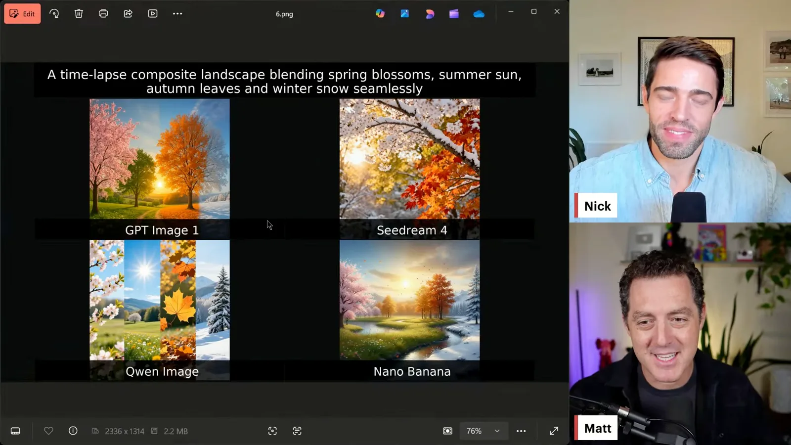 Blending four seasons