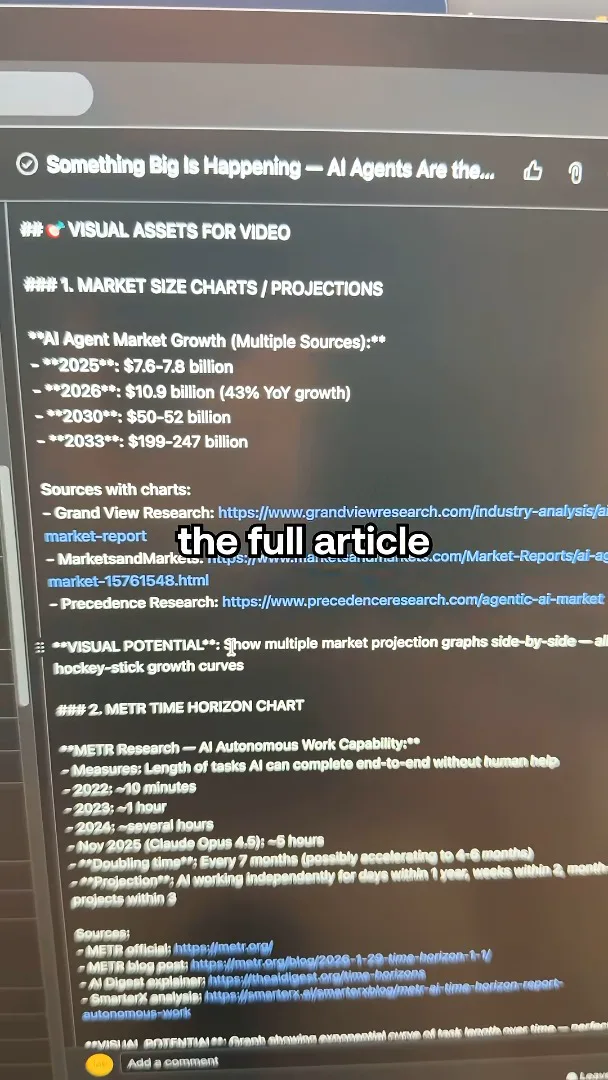 Research material in the video pipeline