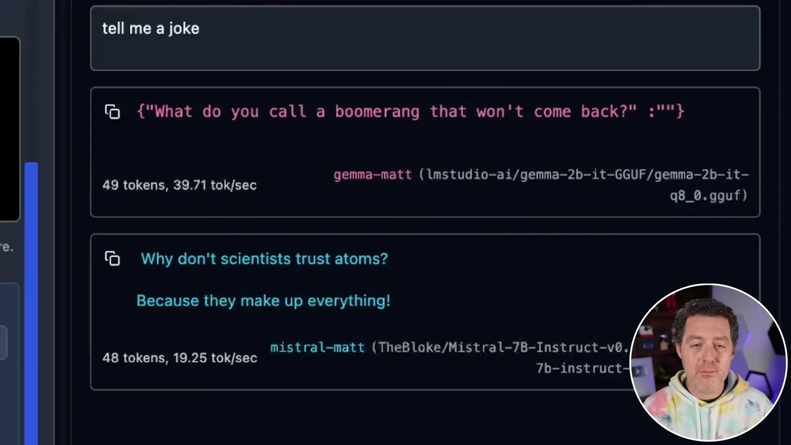An imperfect JSON result