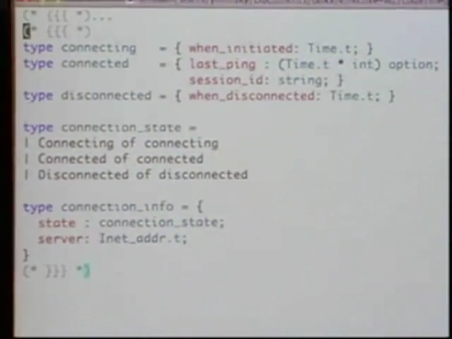 State-specific connection data