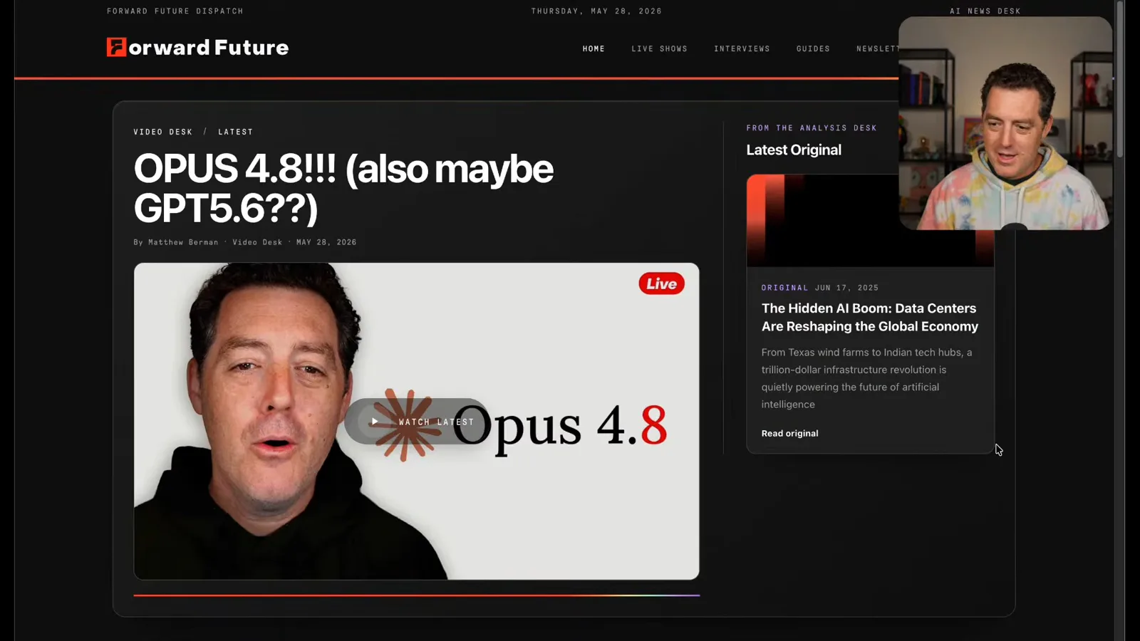 Generated homepage redesign