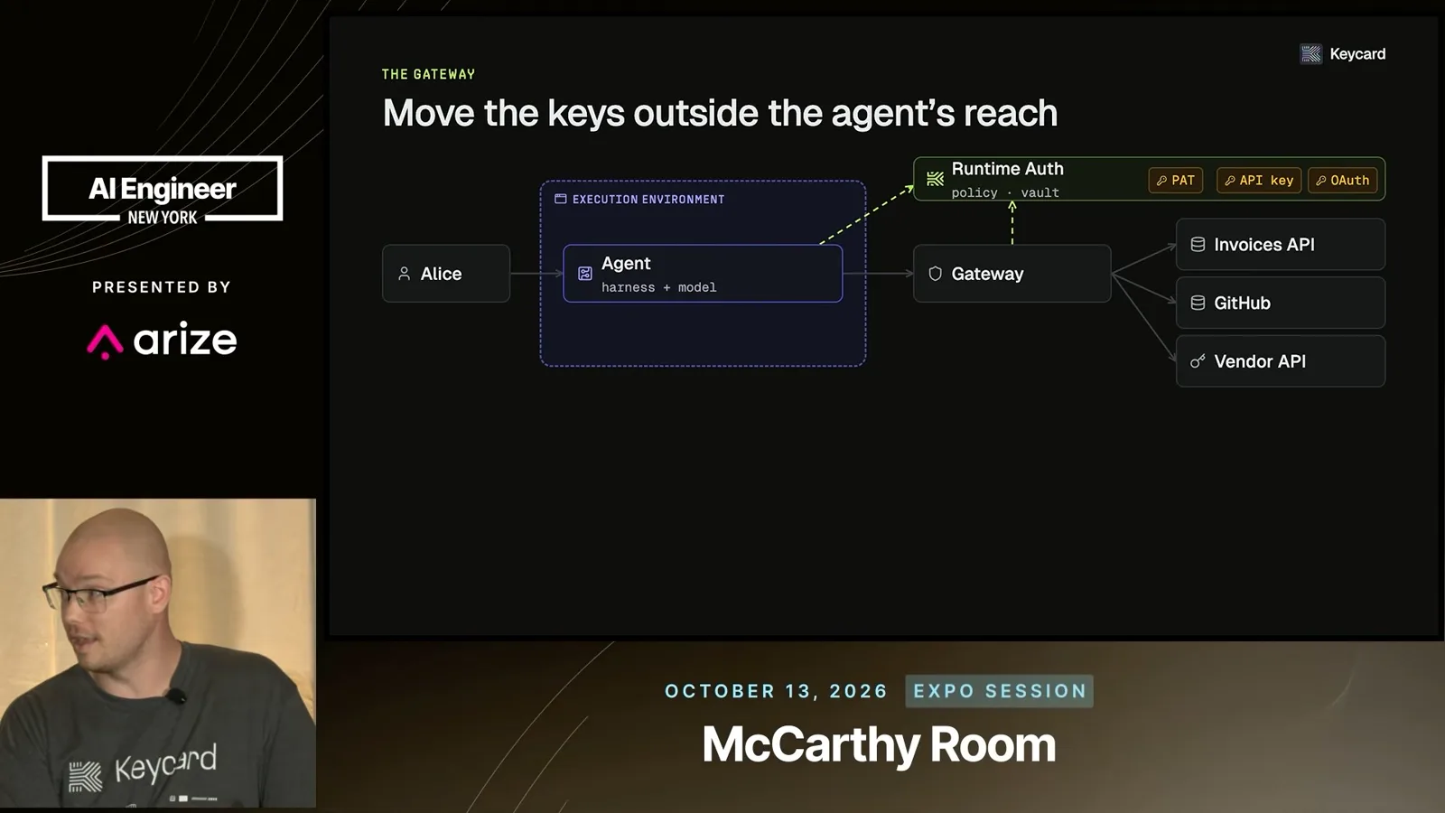 Keeping credentials outside the agent