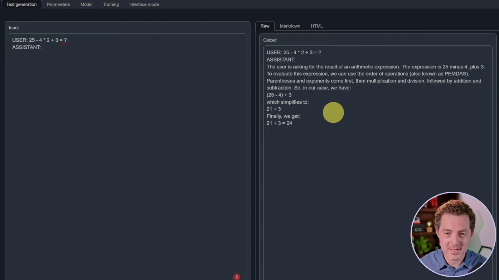 Order-of-operations test