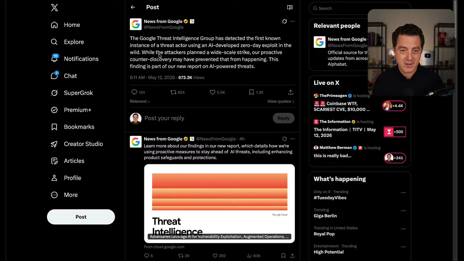 Google’s threat-intelligence announcement