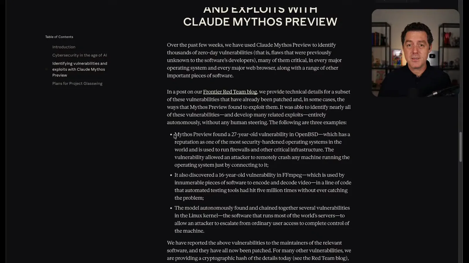 Anthropic’s reported vulnerability examples