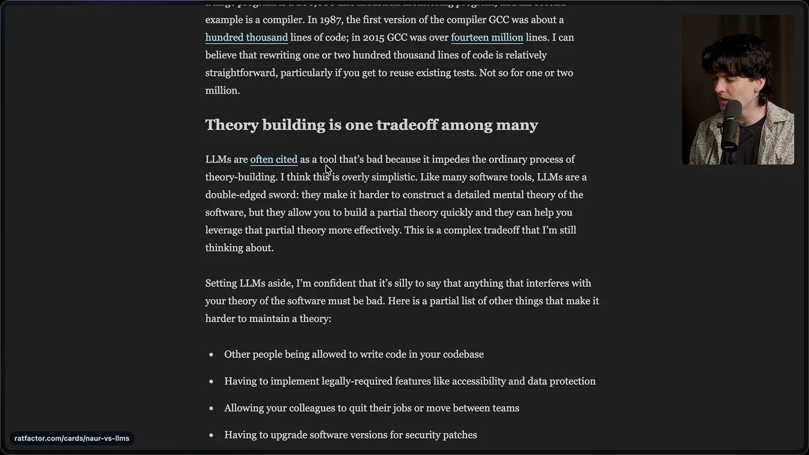 Theory-building as a tradeoff
