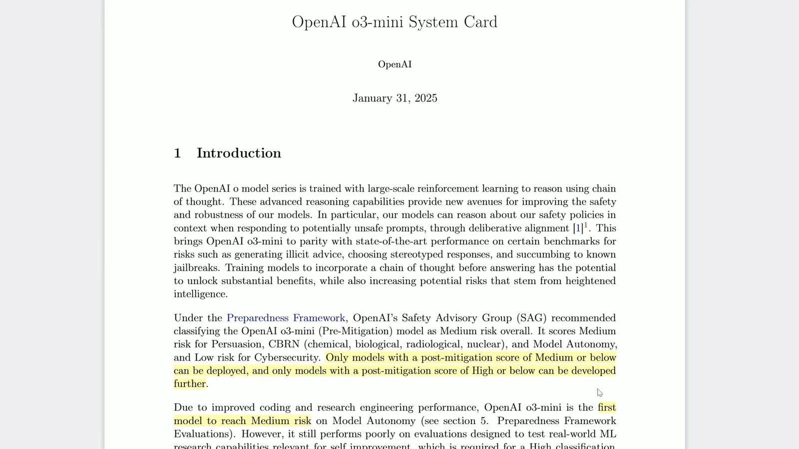 The system card
