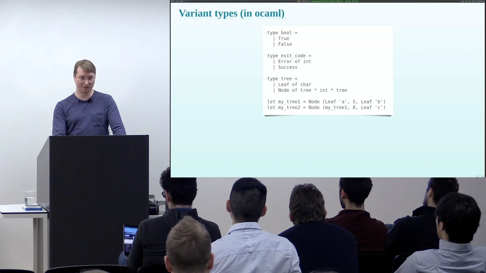 Variant types in OCaml