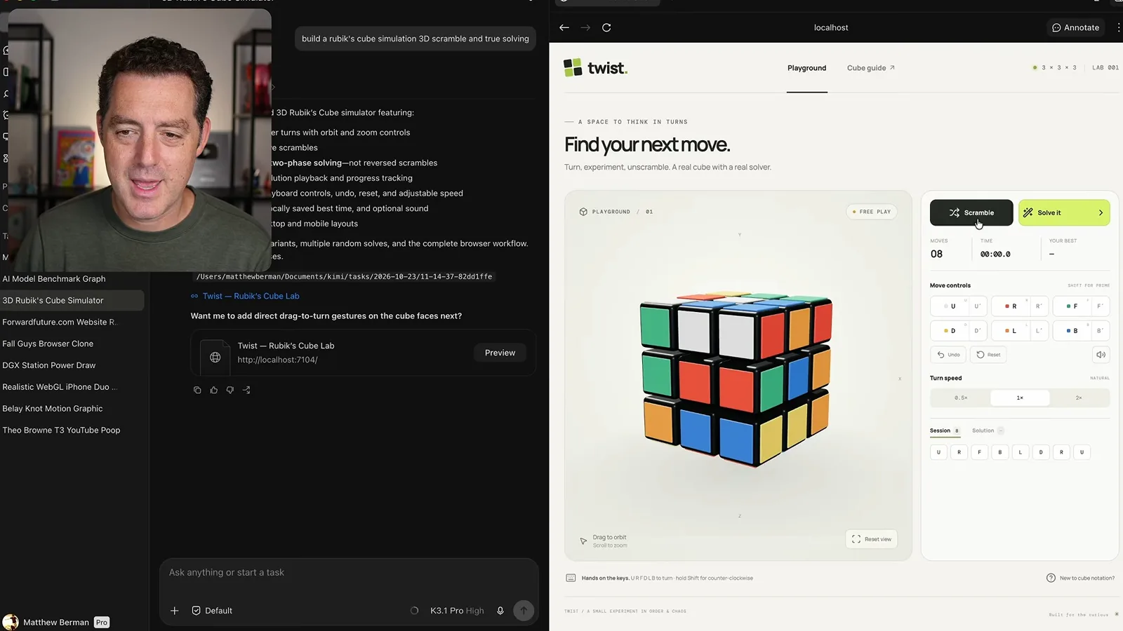 Interactive Rubik’s Cube