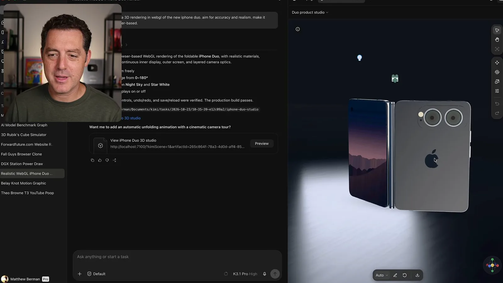 WebGL phone rendering