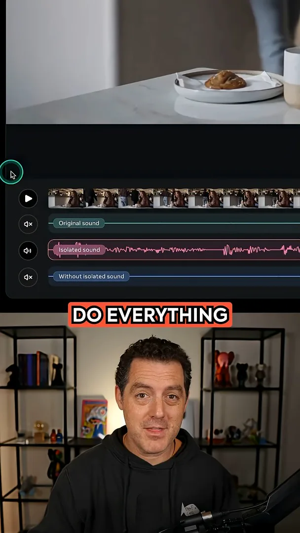 Separated audio tracks
