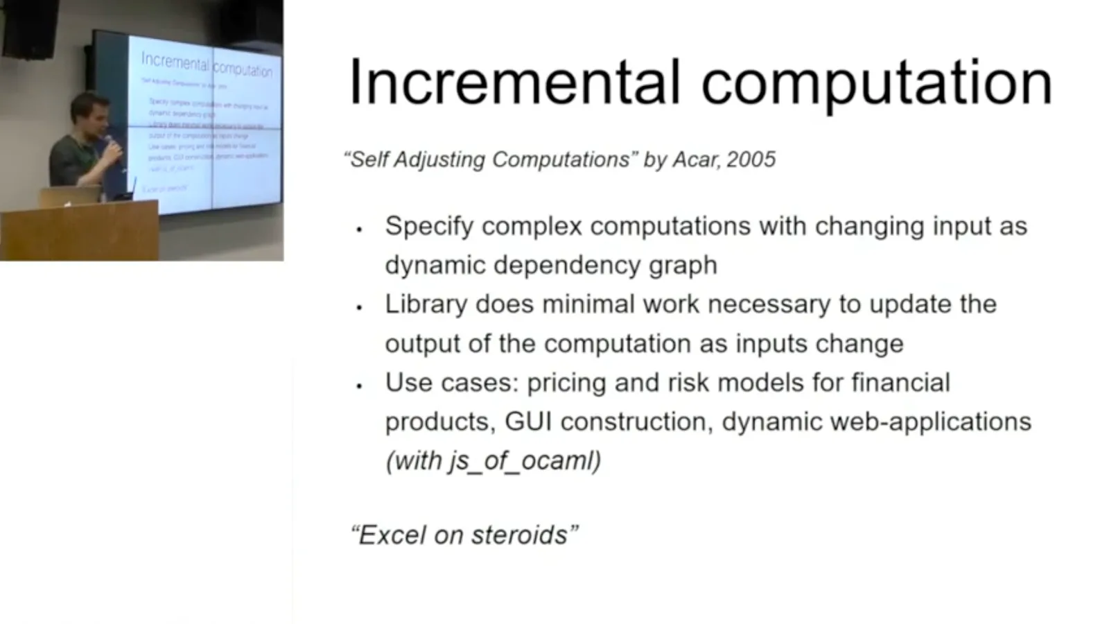 Incremental computation
