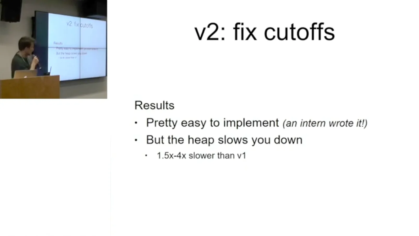 Heap performance cost