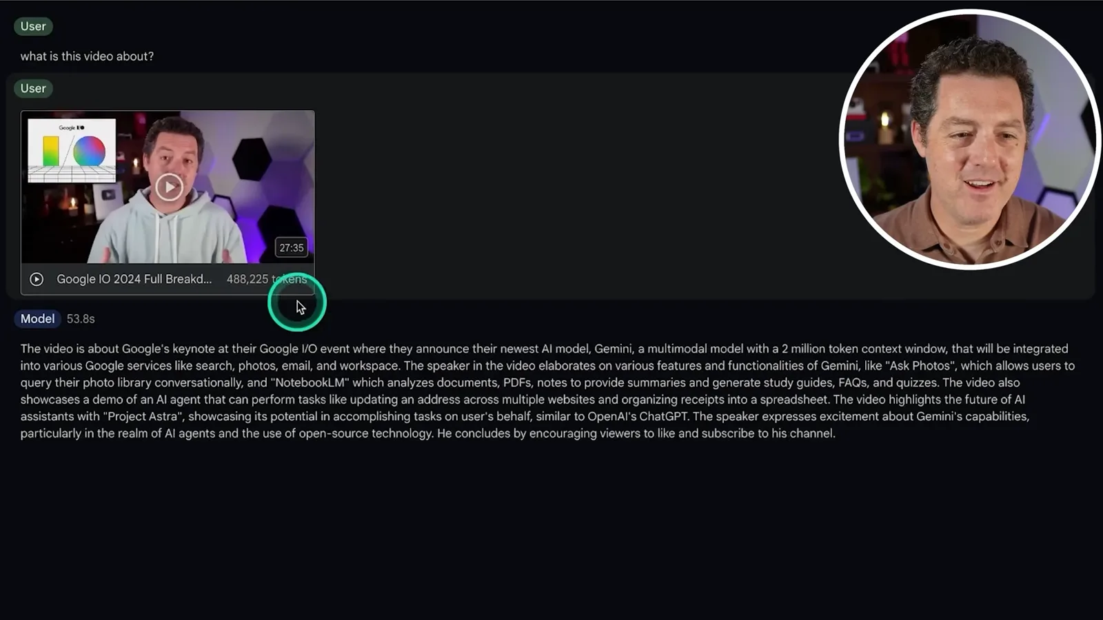 A long-video summary