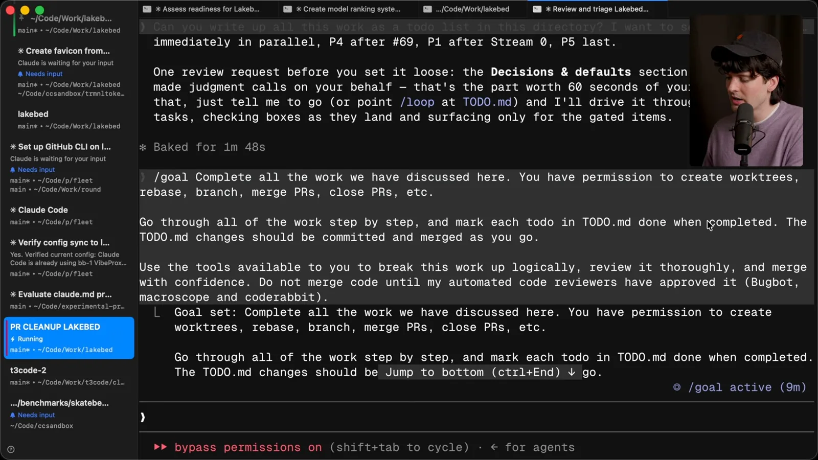 Goal and merge conditions