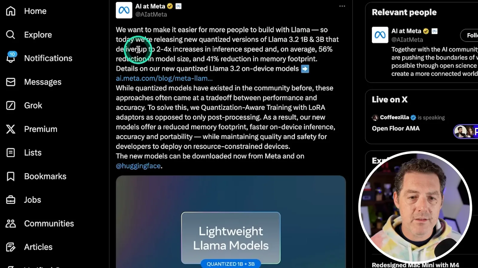 Meta’s quantized Llama claims