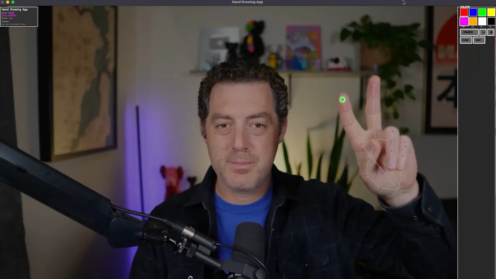 手部追踪绘画应用