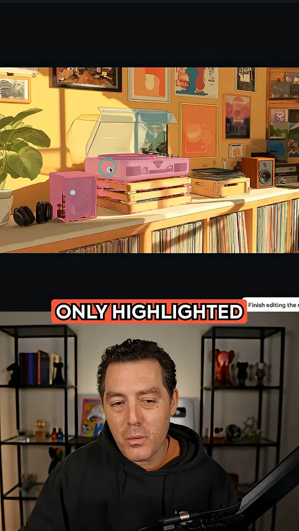 A partial record-player selection
