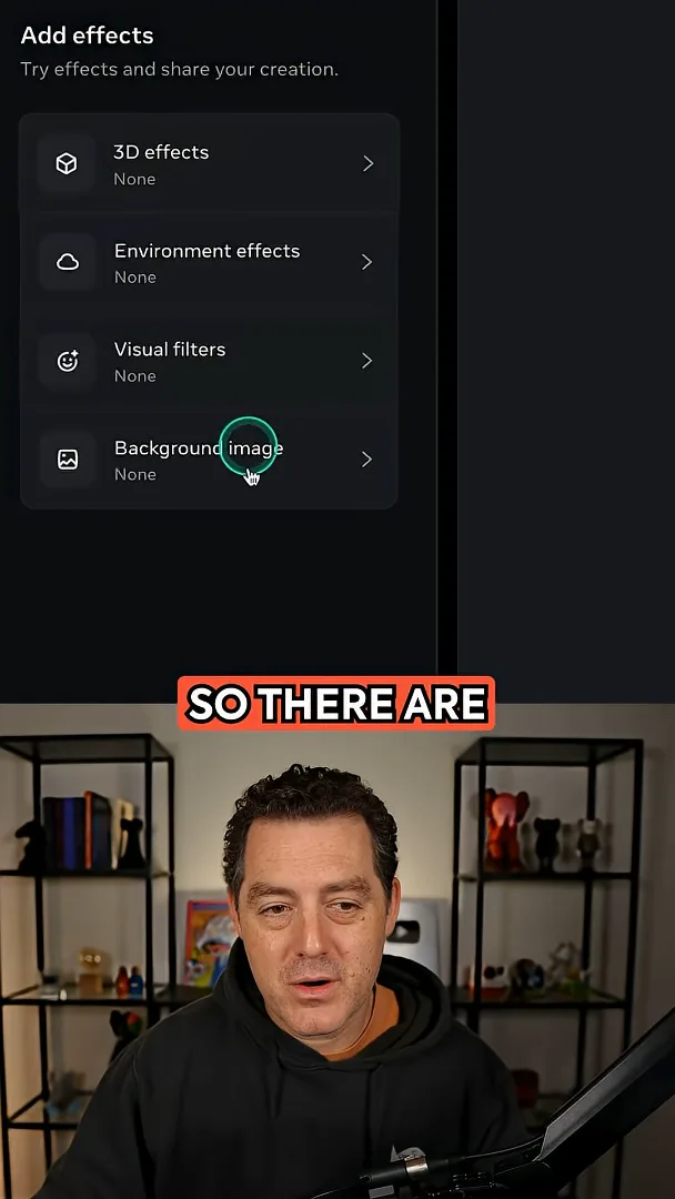 Effects menu