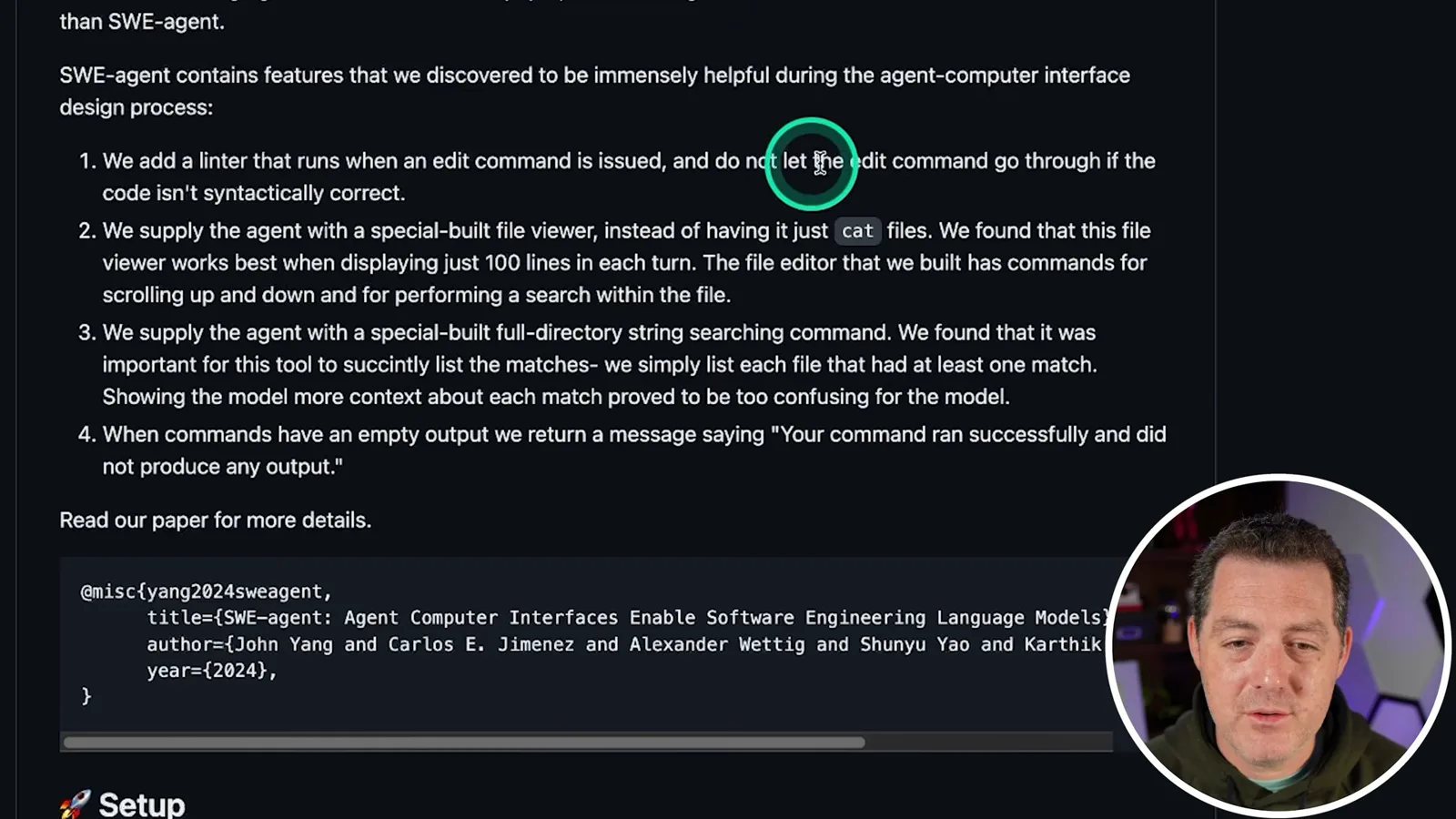 Agent-computer interface features