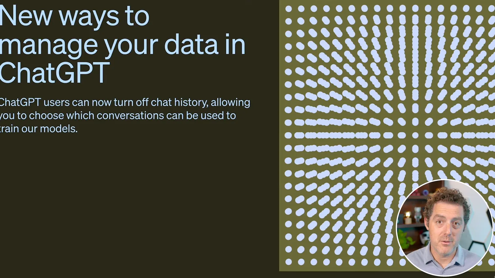 ChatGPT data-control announcement